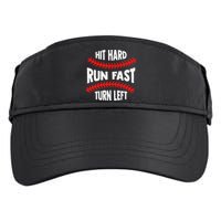 Hit Hard Run Fast Turn Left For A Baseball Player Adult Drive Performance Visor