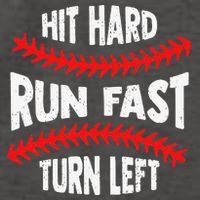 Hit Hard Run Fast Turn Left For A Baseball Player Vector Backpack