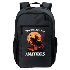 Halloween Horse Riding Lover Brooms Are For Amateurs Funny Daily Commute Backpack