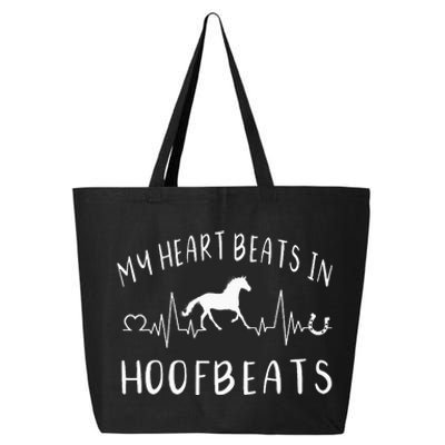 Heartbeat Horse Riding Cowgirl Equestrian Lovers 25L Jumbo Tote