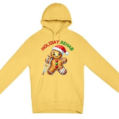 Humorous Holiday Rehab Gingerbread For Ot Pt Slp Premium Pullover Hoodie