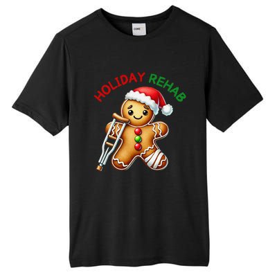 Humorous Holiday Rehab Gingerbread For Ot Pt Slp Tall Fusion ChromaSoft Performance T-Shirt