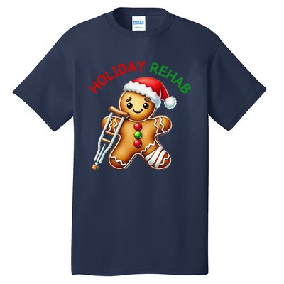 Humorous Holiday Rehab Gingerbread For Ot Pt Slp Tall T-Shirt