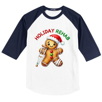 Humorous Holiday Rehab Gingerbread For Ot Pt Slp Baseball Sleeve Shirt