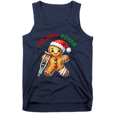 Humorous Holiday Rehab Gingerbread For Ot Pt Slp Tank Top