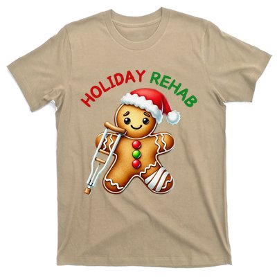 Humorous Holiday Rehab Gingerbread For Ot Pt Slp T-Shirt