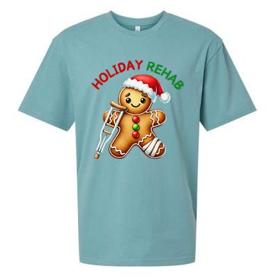 Humorous Holiday Rehab Gingerbread For Ot Pt Slp Sueded Cloud Jersey T-Shirt