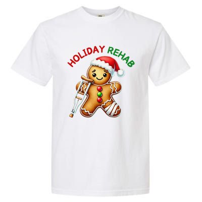 Humorous Holiday Rehab Gingerbread For Ot Pt Slp Garment-Dyed Heavyweight T-Shirt