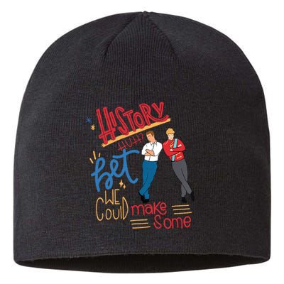 History Huh? Red White And Royal Blue Funny Saying Sustainable Beanie