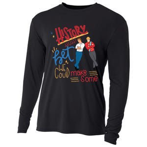 History Huh? Red White And Royal Blue Funny Saying Cooling Performance Long Sleeve Crew