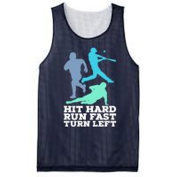 Hit Hard Run Fast Turn Left Baseball Mesh Reversible Basketball Jersey Tank