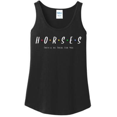 Horses Horseback Riding Equestrians Ladies Essential Tank