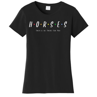 Horses Horseback Riding Equestrians Women's T-Shirt