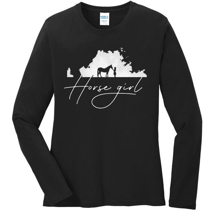 Horse Horseback Riding Apparel Horse Ladies Long Sleeve Shirt