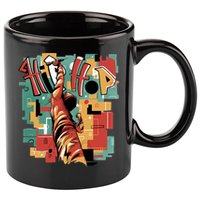 Hip Hop Retro Music 11oz C Handle Ceramic Mug