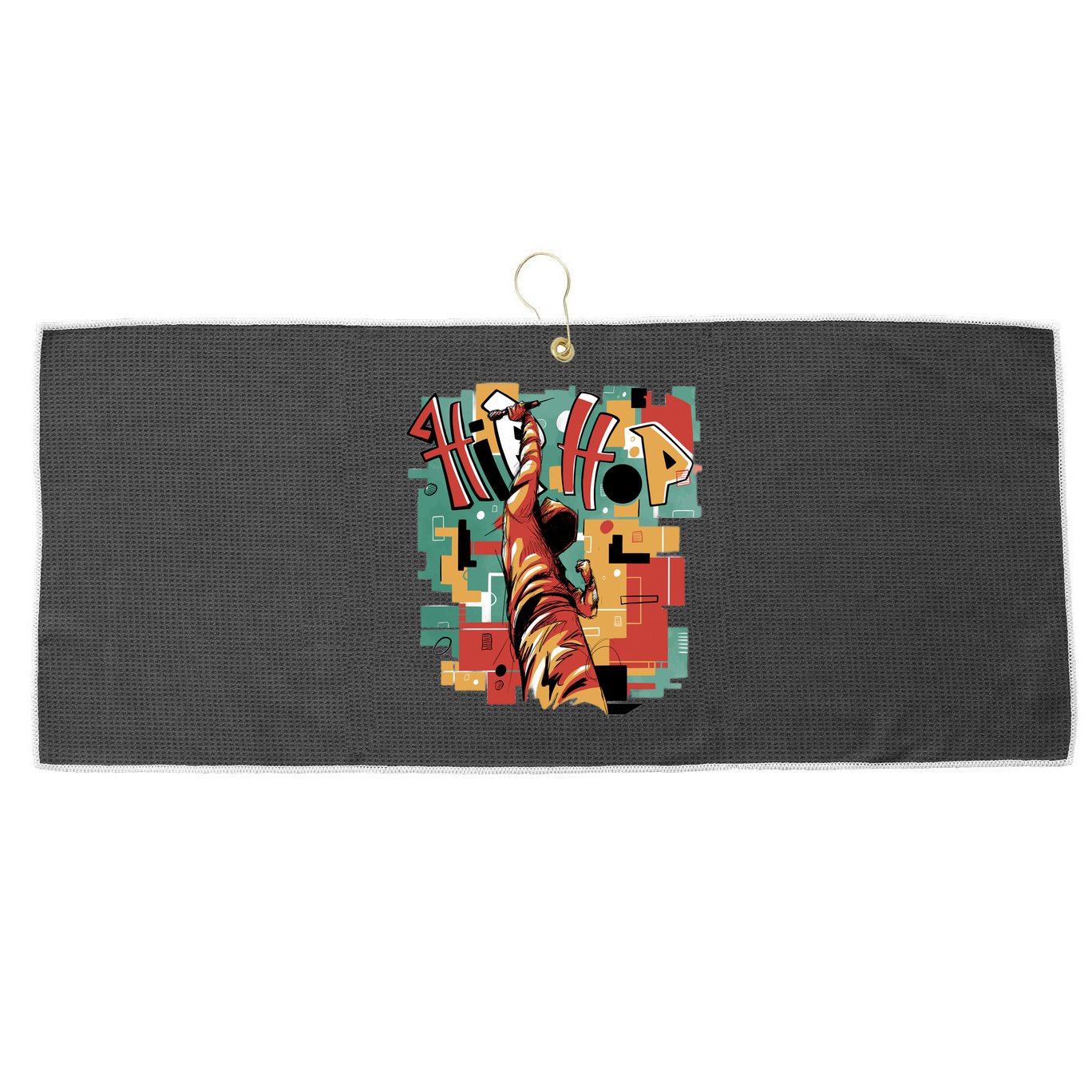 Hip Hop Retro Music Large Microfiber Waffle Golf Towel