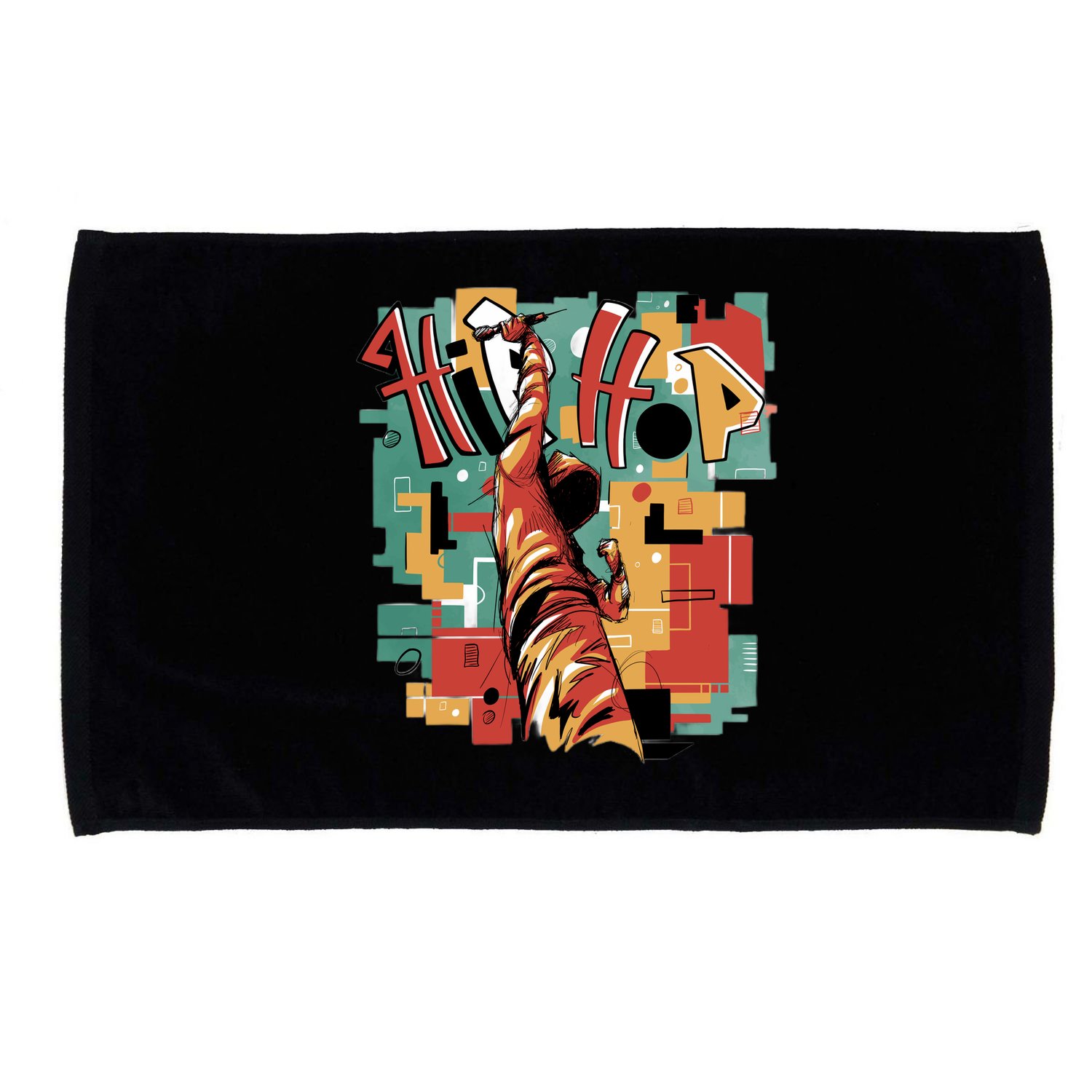 Hip Hop Retro Music Microfiber Hand Towel