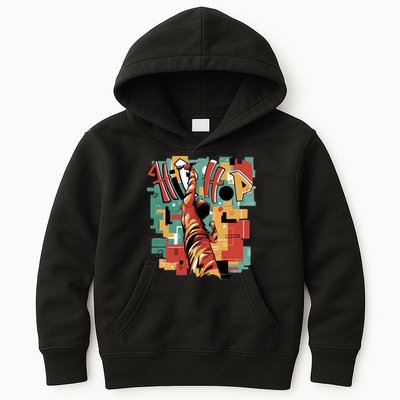 Hip Hop Retro Music Kids Hoodie