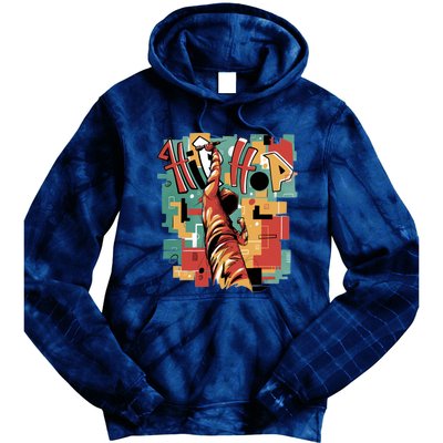 Hip Hop Retro Music Tie Dye Hoodie