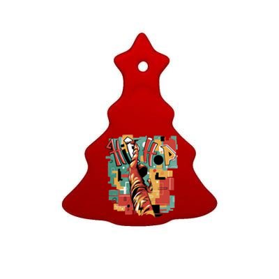 Hip Hop Retro Music Ceramic Tree Ornament