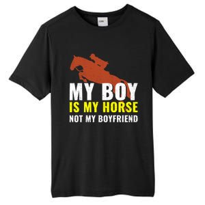 Horse Horseback Riding Gift Tall Fusion ChromaSoft Performance T-Shirt