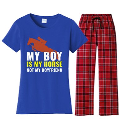 Horse Horseback Riding Gift Women's Flannel Pajama Set