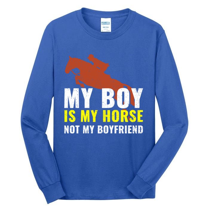 Horse Horseback Riding Gift Tall Long Sleeve T-Shirt