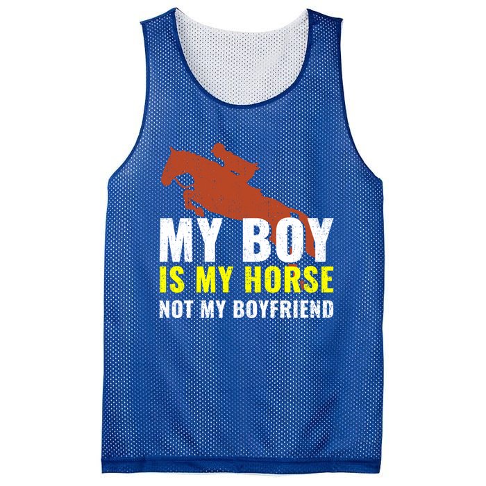 Horse Horseback Riding Gift Mesh Reversible Basketball Jersey Tank