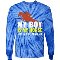 Horse Horseback Riding Gift Tie-Dye Long Sleeve Shirt