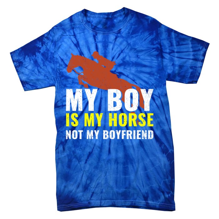 Horse Horseback Riding Gift Tie-Dye T-Shirt