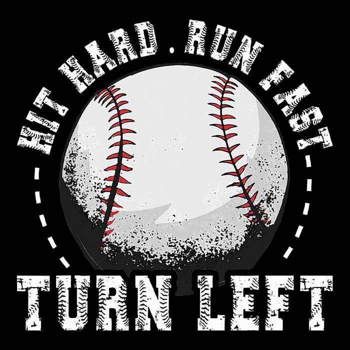 Hit Hard Run Fast Turn Left Baseball Player 16 in Basic Backpack