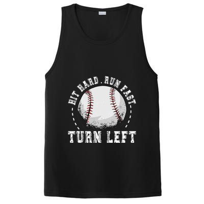 Hit Hard Run Fast Turn Left Baseball Player PosiCharge Competitor Tank