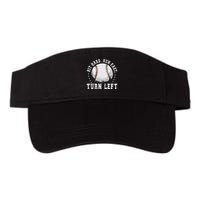 Hit Hard Run Fast Turn Left Baseball Player Visor