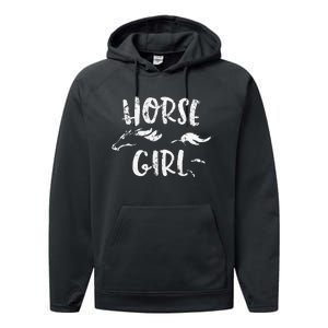 Horse Horseback Riding Equestrian Lover Gifts Performance Fleece Hoodie