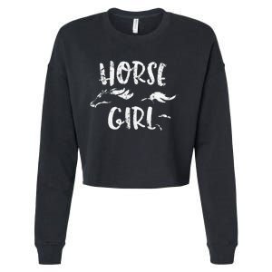 Horse Horseback Riding Equestrian Lover Gifts Cropped Pullover Crew