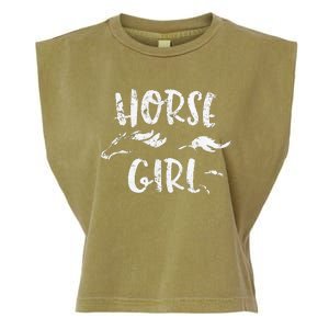 Horse Horseback Riding Equestrian Lover Gifts Garment-Dyed Women's Muscle Tee