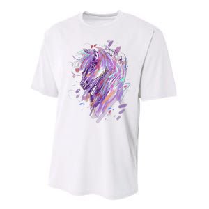 Horse  Horseback Riding Horse Lover Performance Sprint T-Shirt