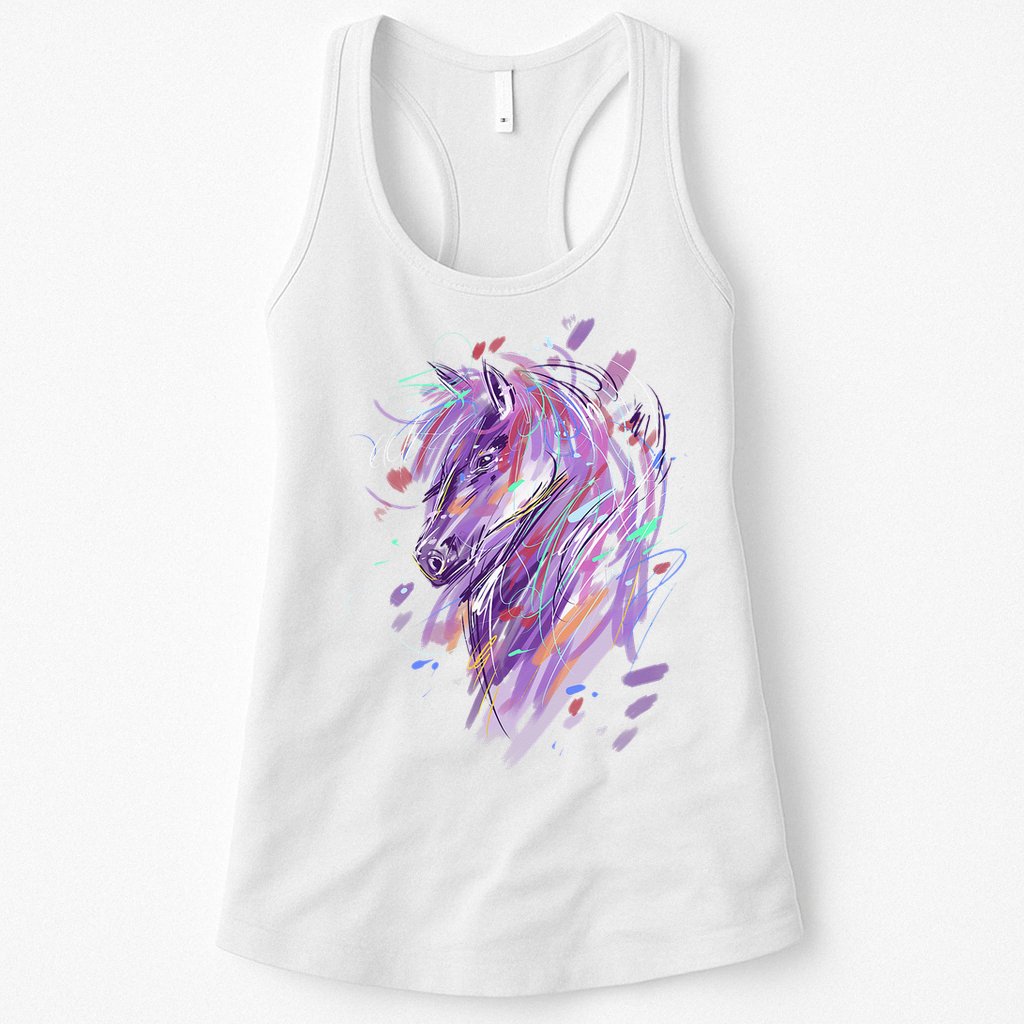 Horse  Horseback Riding Horse Lover Womens Tank Top
