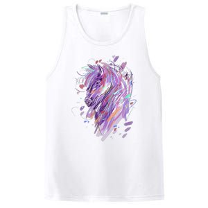 Horse  Horseback Riding Horse Lover PosiCharge Competitor Tank