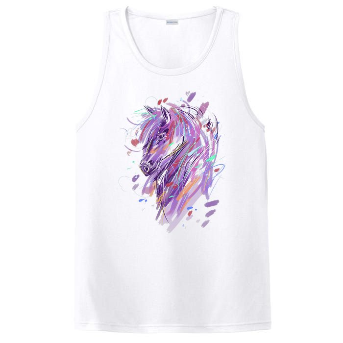 Horse  Horseback Riding Horse Lover PosiCharge Competitor Tank