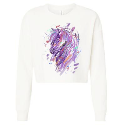 Horse  Horseback Riding Horse Lover Cropped Pullover Crew