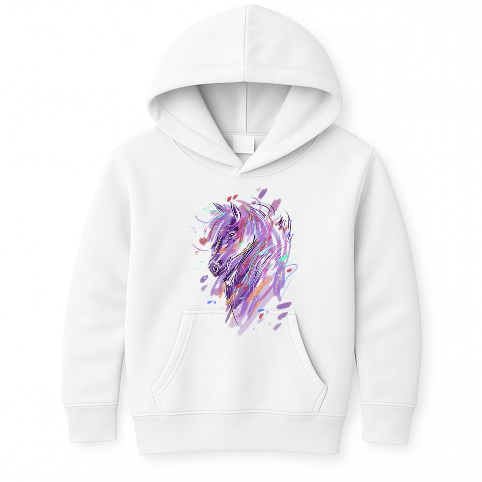 Horse  Horseback Riding Horse Lover Kids Hoodie