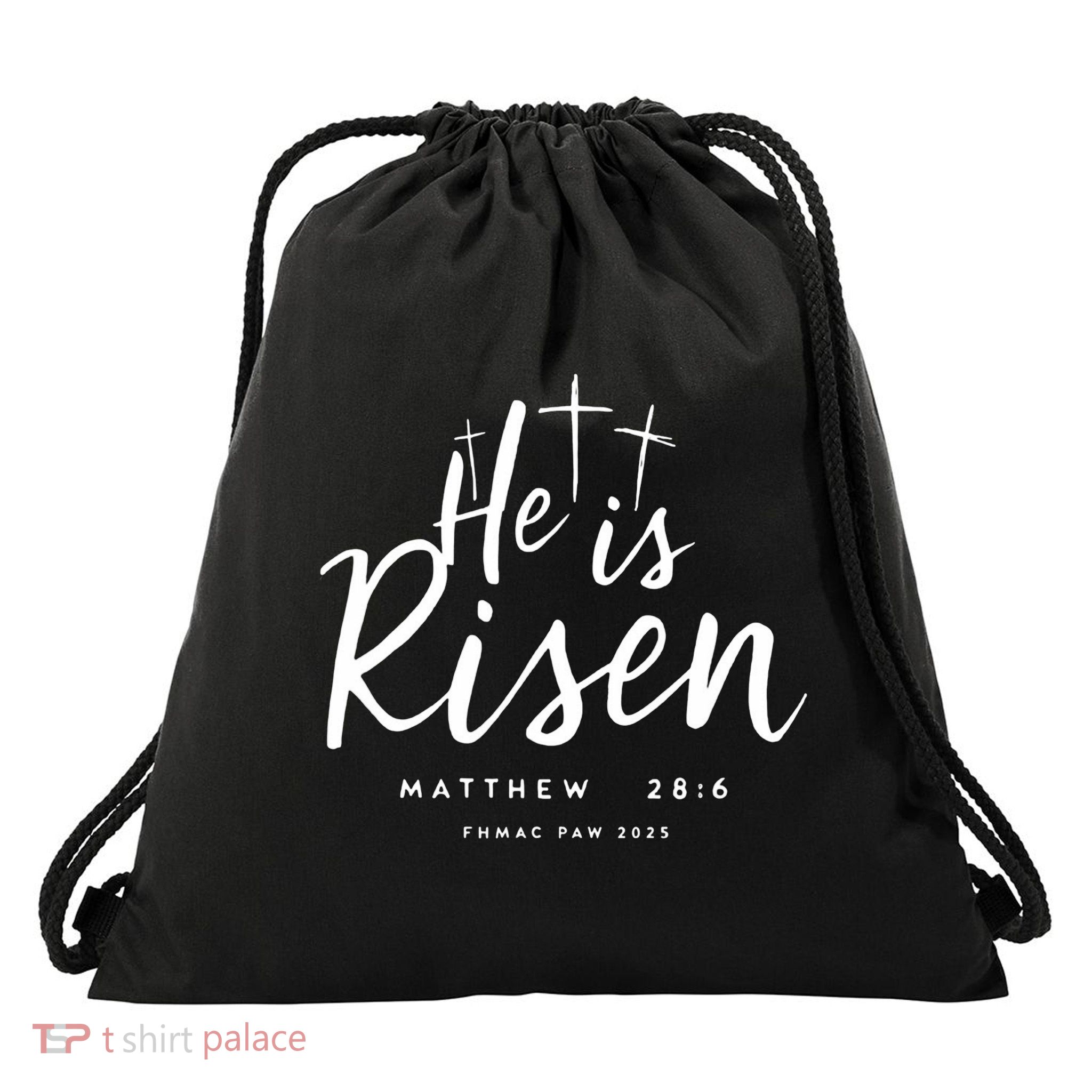 He Has Risen FHMAC Paw 2025  Drawstring Bag