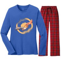 Horse Horseback Riding Gift Women's Long Sleeve Flannel Pajama Set 