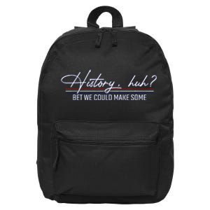 History Huh Red White And Royal Blue LGBT Pride 16 in Basic Backpack