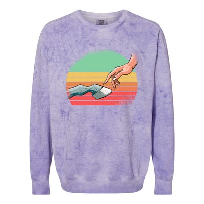 Horse Horseback Riding Gift Colorblast Crewneck Sweatshirt