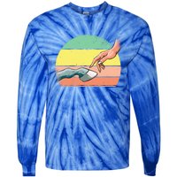 Horse Horseback Riding Gift Tie-Dye Long Sleeve Shirt