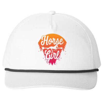 Horse Horseback Riding Gift Snapback Five-Panel Rope Hat