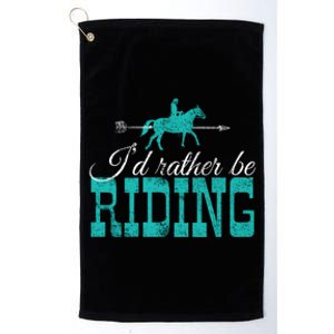 Horse Horseback Riding Gift Platinum Collection Golf Towel