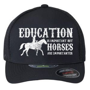 Horse Horseback Riding Cute Gift Flexfit Unipanel Trucker Cap